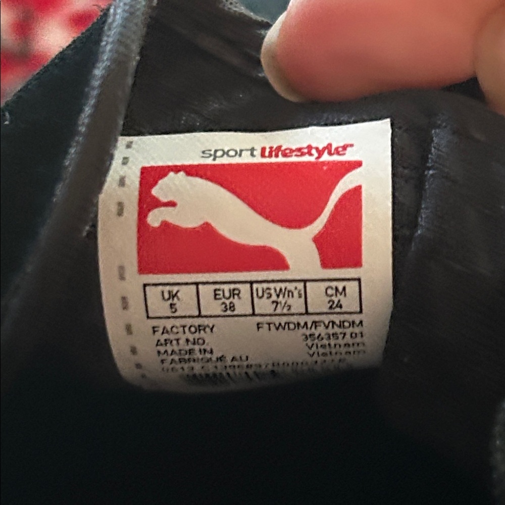 Puma Women's Black and Gold Leopard Sneakers - Picture 7 of 11